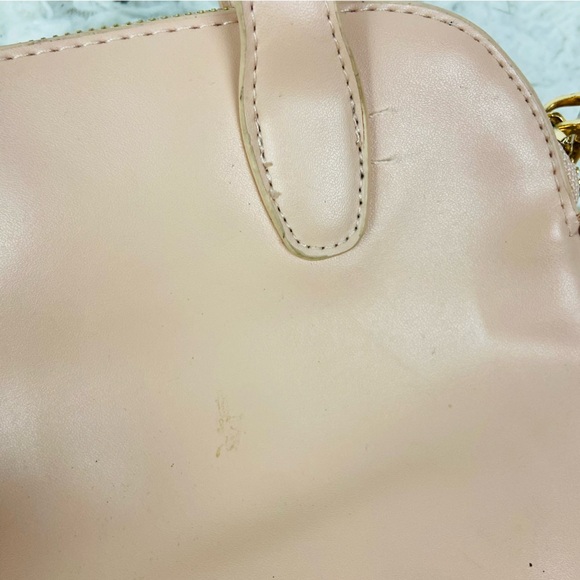 BEBE Nude blush faux Leather Crossbody purse - Picture 17 of 17